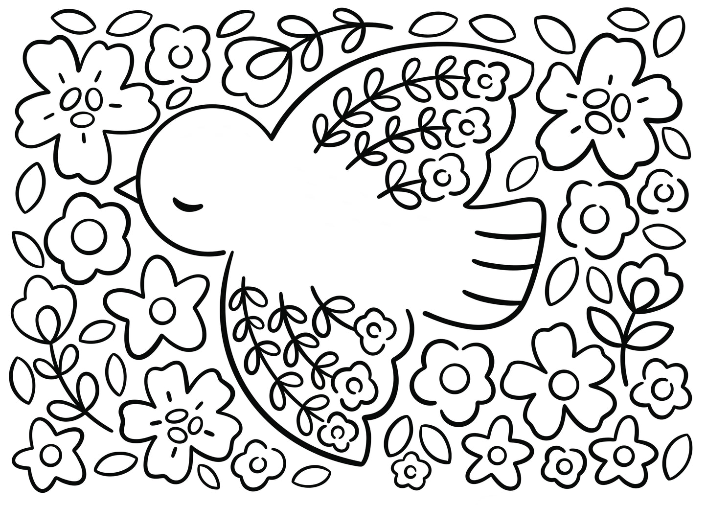 Bird Canvas Painting Kit - 5x7