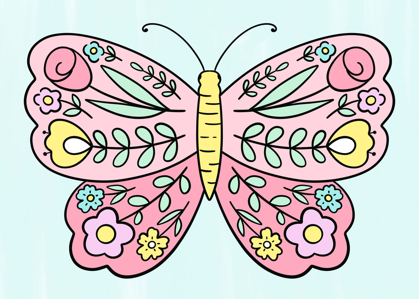 Butterfly Canvas Painting Kit - 5x7