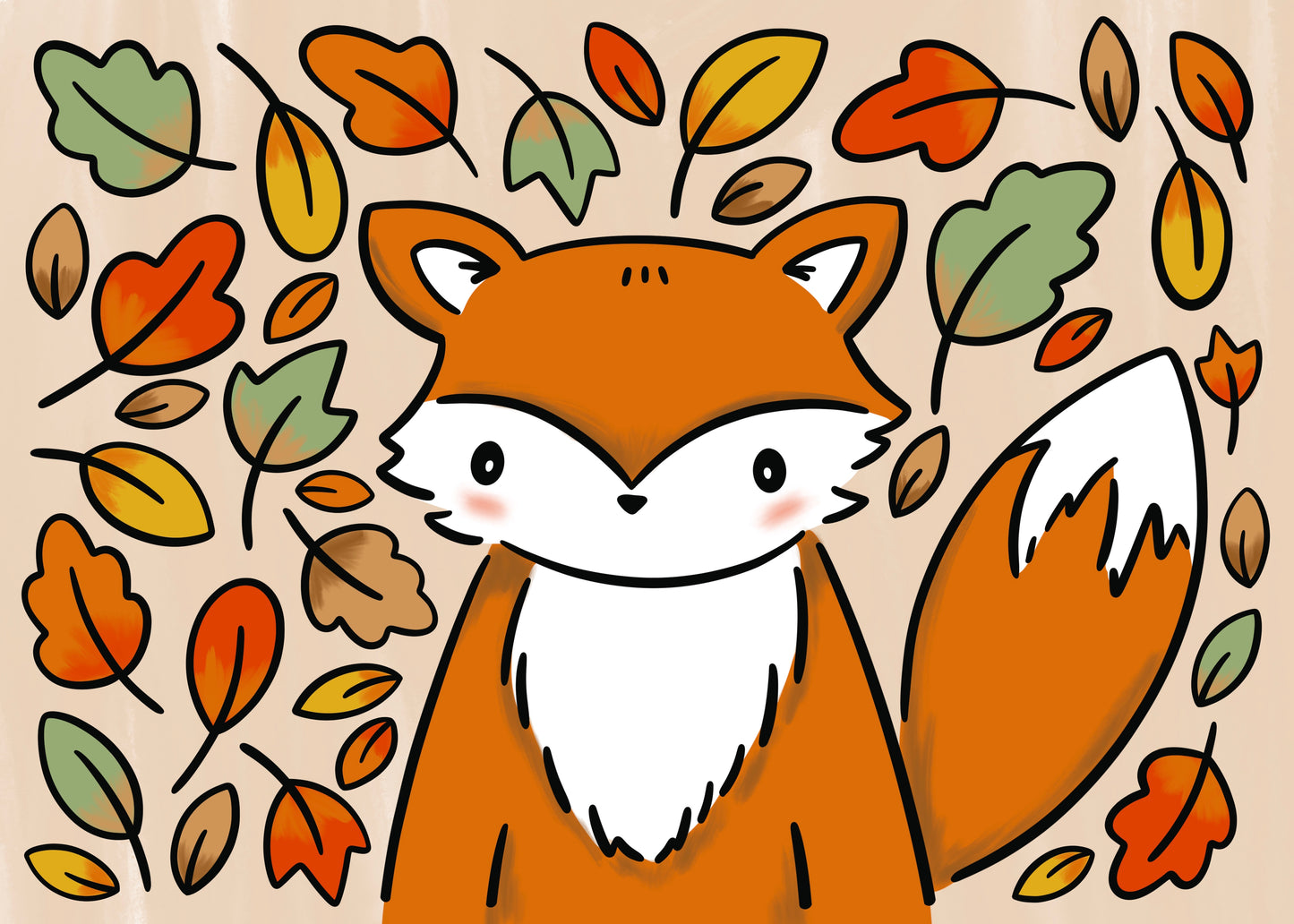 Fox Canvas Painting Kit - 5x7