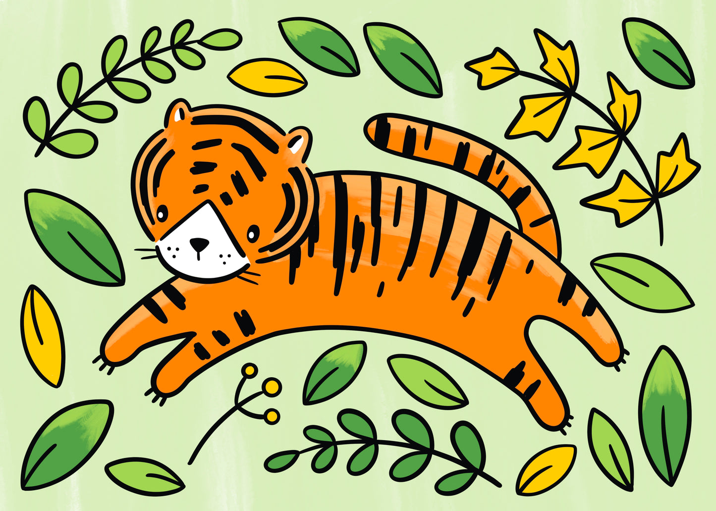 Tiger Canvas Painting Kit - 5x7