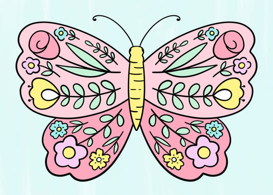 Butterfly Canvas Painting Kit - 5x7
