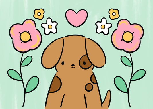 Dog Canvas Painting Kit - 5x7