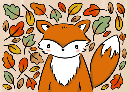 Fox Canvas Painting Kit - 5x7