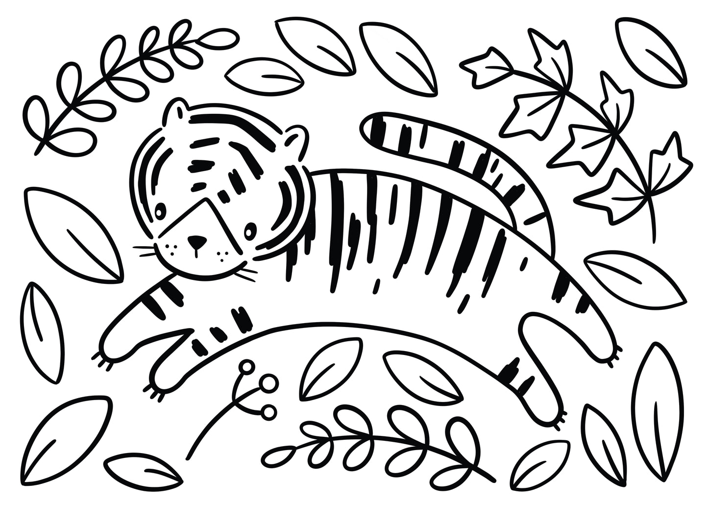 Tiger Canvas Painting Kit - 5x7