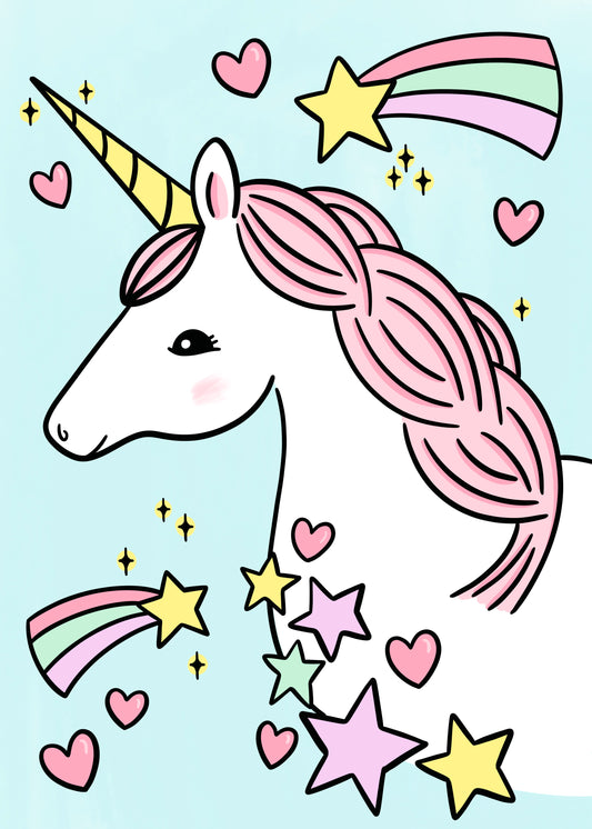 Unicorn Canvas Painting Kit - 5x7
